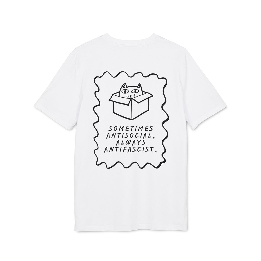 T-Shirt "Sometimes Antisocial, always Antifascist!"