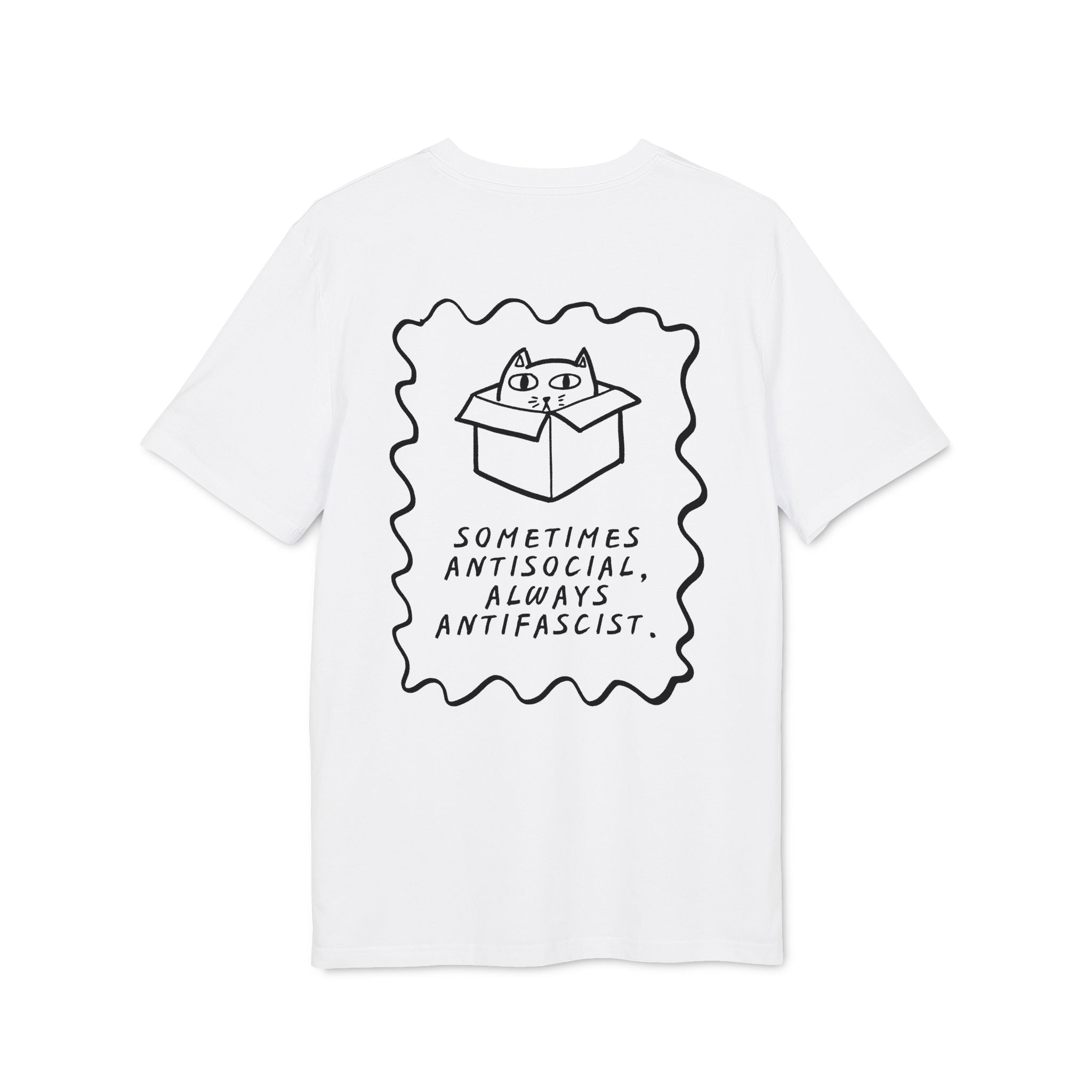 T-Shirt "Sometimes Antisocial, always Antifascist!"