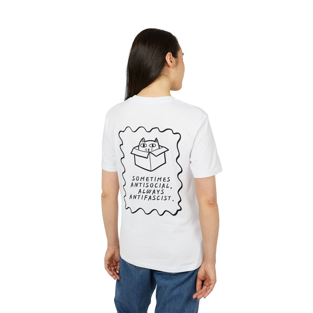 T-Shirt "Sometimes Antisocial, always Antifascist!"