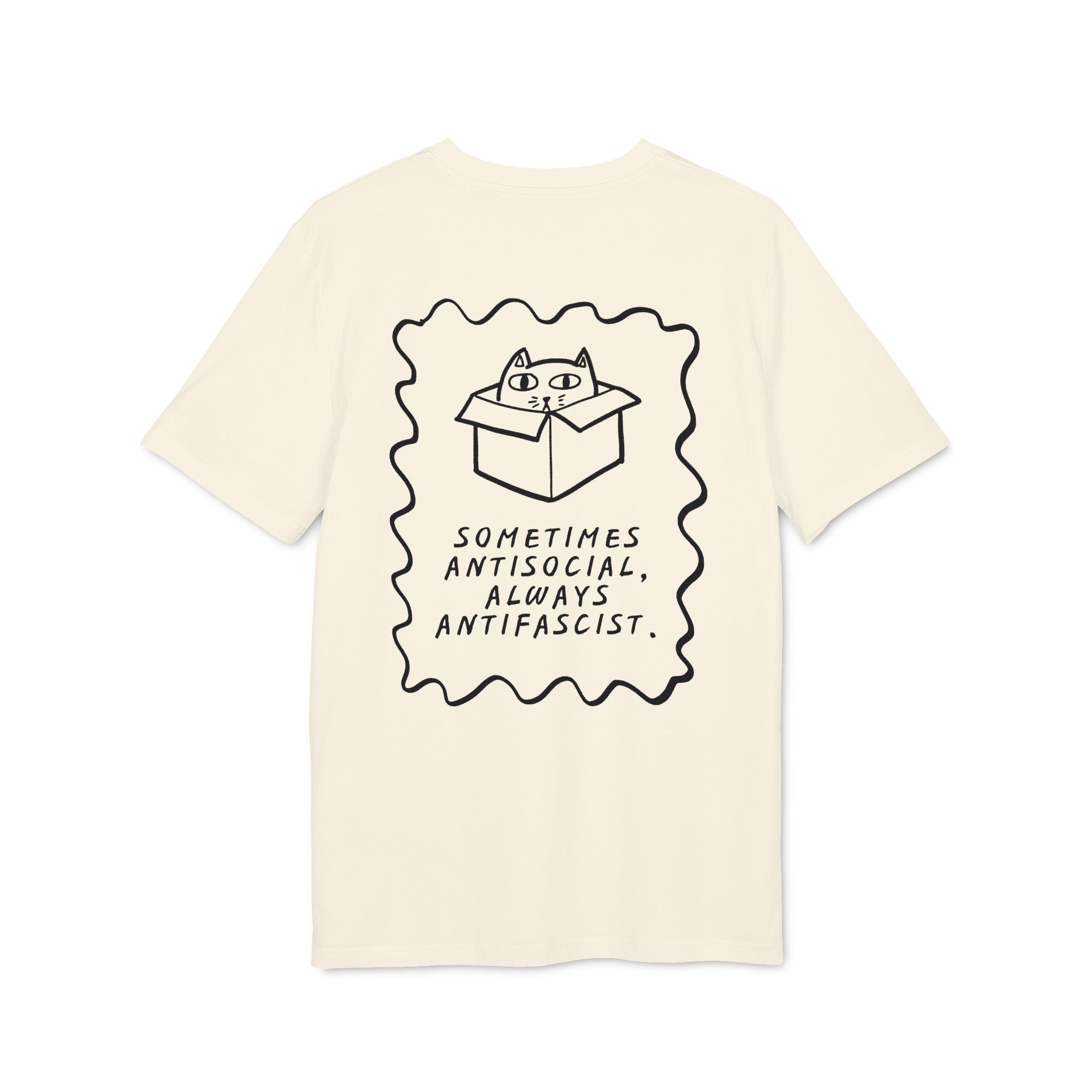 T-Shirt "Sometimes Antisocial, always Antifascist!"
