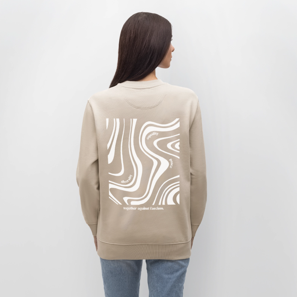 Sweatshirt "Together against fascism" - Beige