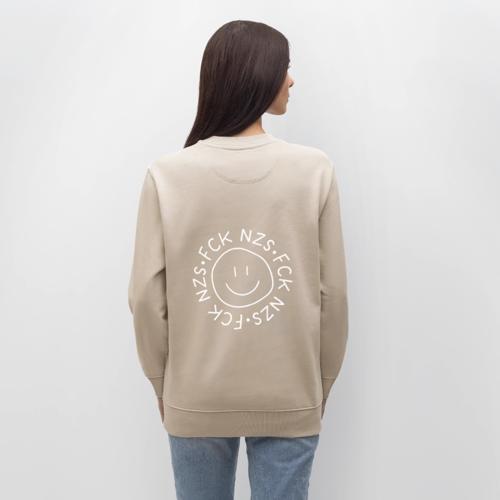 Sweatshirt "Fck Nzs" - beige