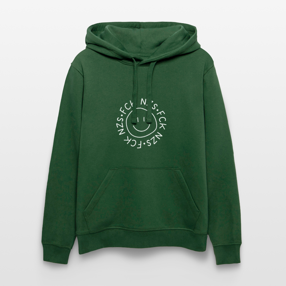 Hoodie "Fck Nzs" - bottle green