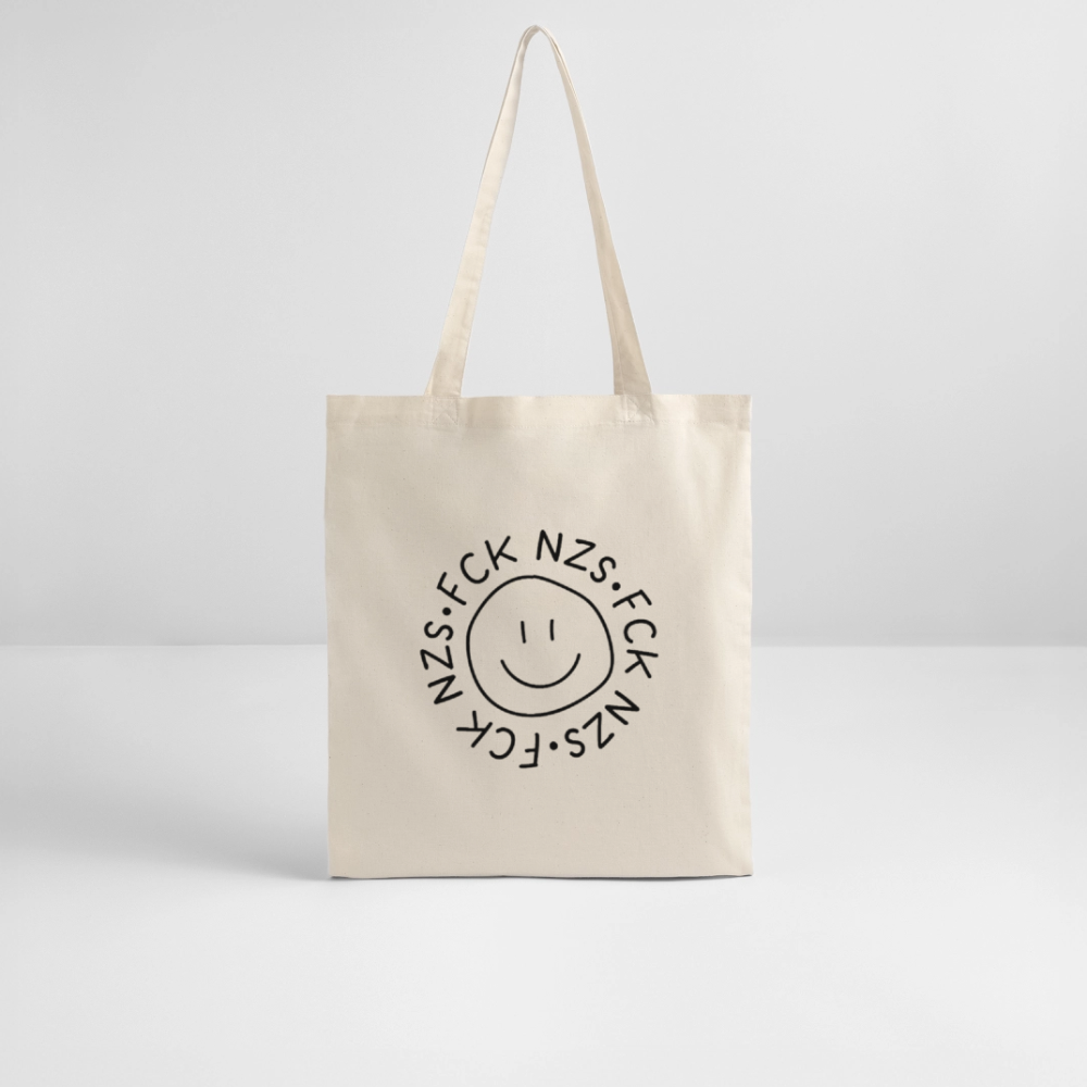 Jutebeutel "Fck Nzs" - natural raw