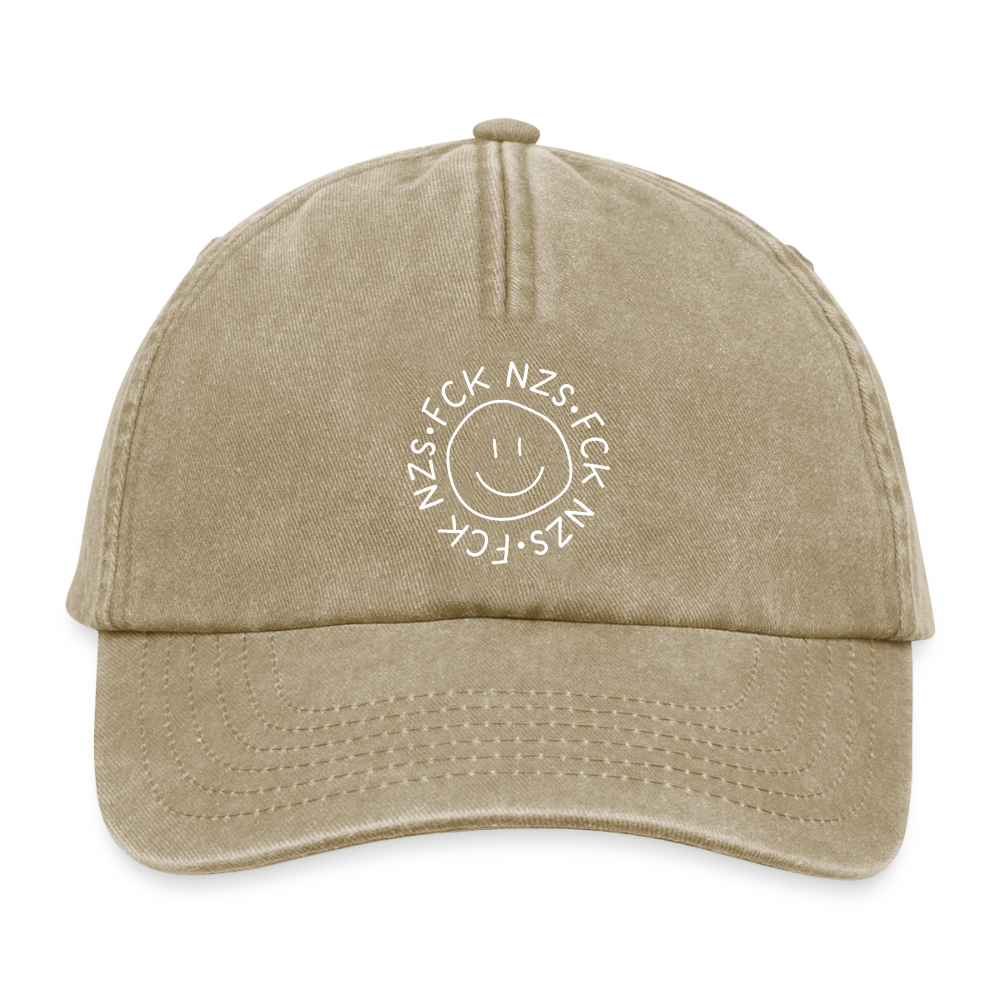 Vintage Cap "Fck Nzs" - Vintage Beige