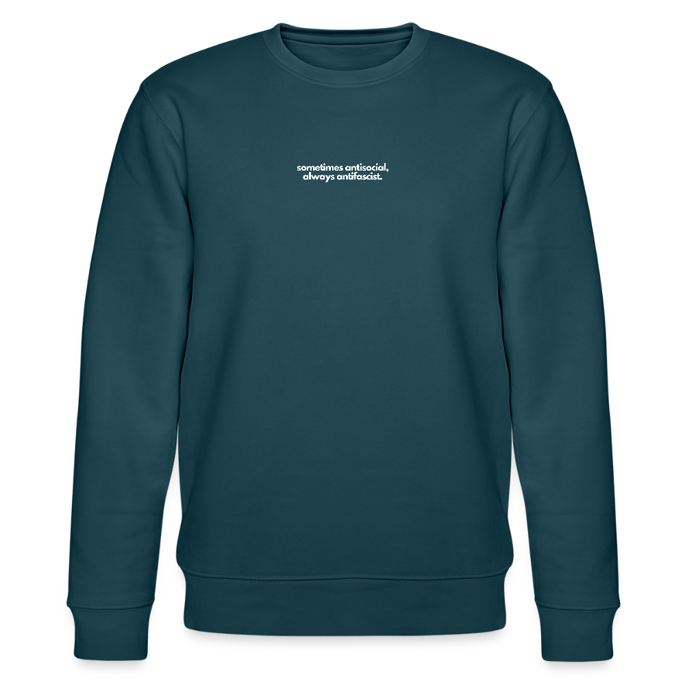 Sweatshirt "Sometimes antisocial, always antifascist" - stargazer