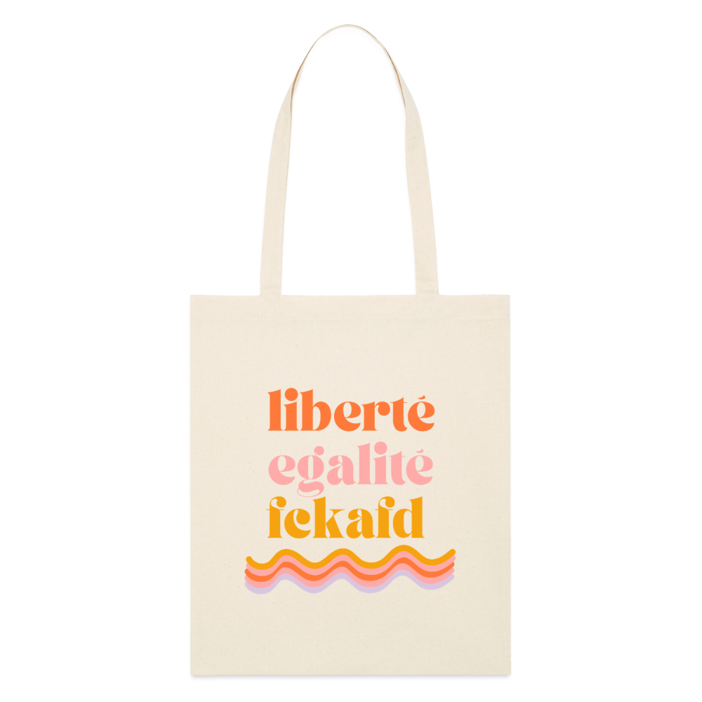 Jutebeutel "Liberté, Égalité, FckAfd" - Natur