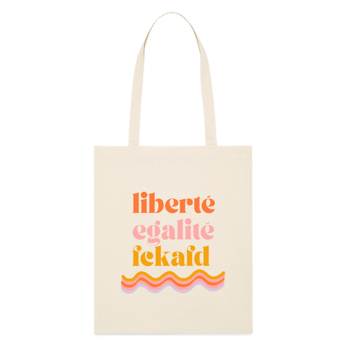 Jutebeutel "Liberté, Égalité, FckAfd" - Natur