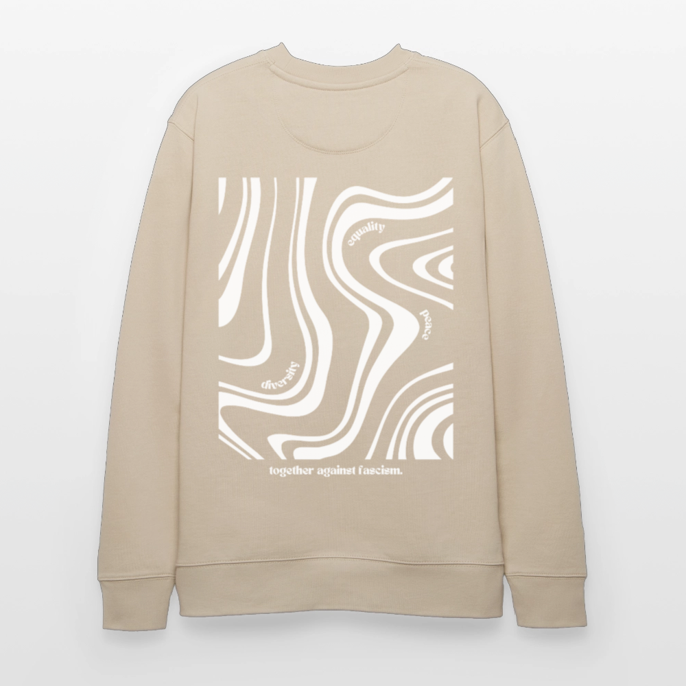 Sweatshirt "Together against fascism" - Beige