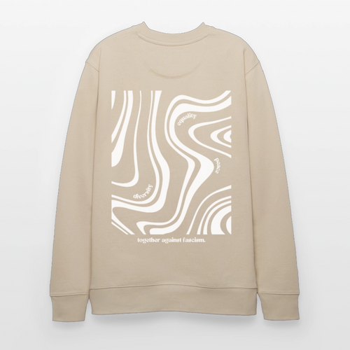 Sweatshirt "Together against fascism" - Beige