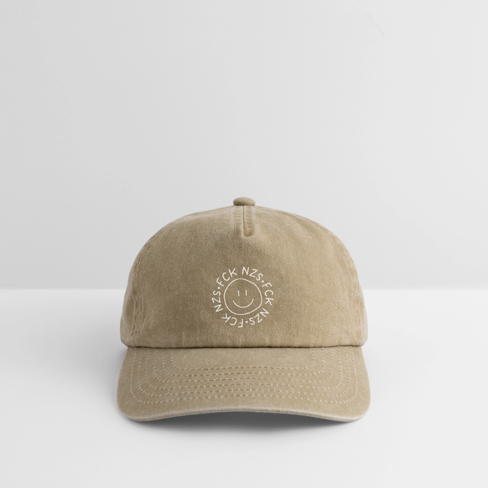 Vintage Cap "Fck Nzs" - Vintage Beige