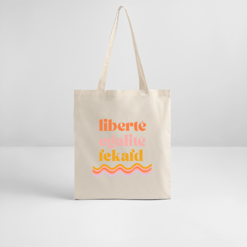 Jutebeutel "Liberté, Égalité, FckAfd" - Natur