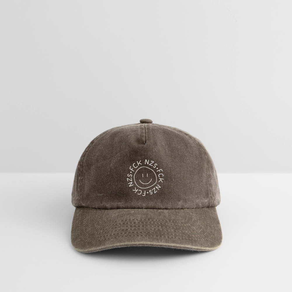 Vintage Cap "Fck Nzs" - Vintage Braun