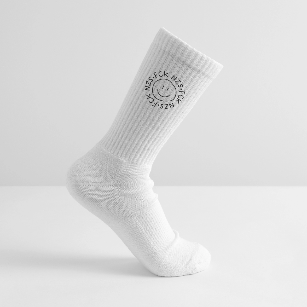 Tennissocken "Fck Nzs" - Weiß