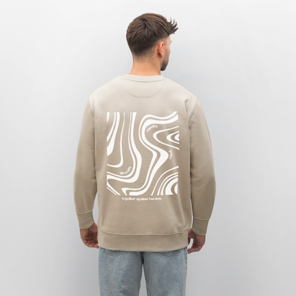 Sweatshirt "Together against fascism" - Beige